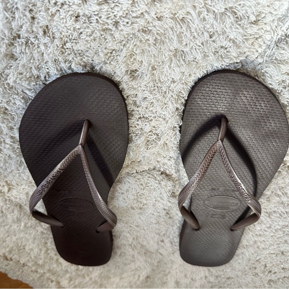 Havaianas Dark Brown Sandal chocolate 41.5 flip flops - Picture 3 of 6